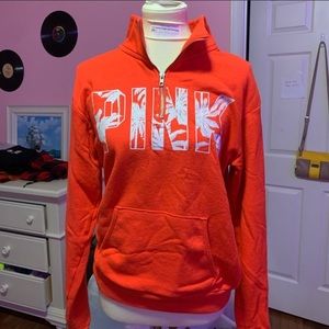 Orange pink pullover